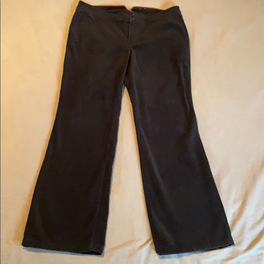 Tommy Hilfiger size 12 velour pants black clean